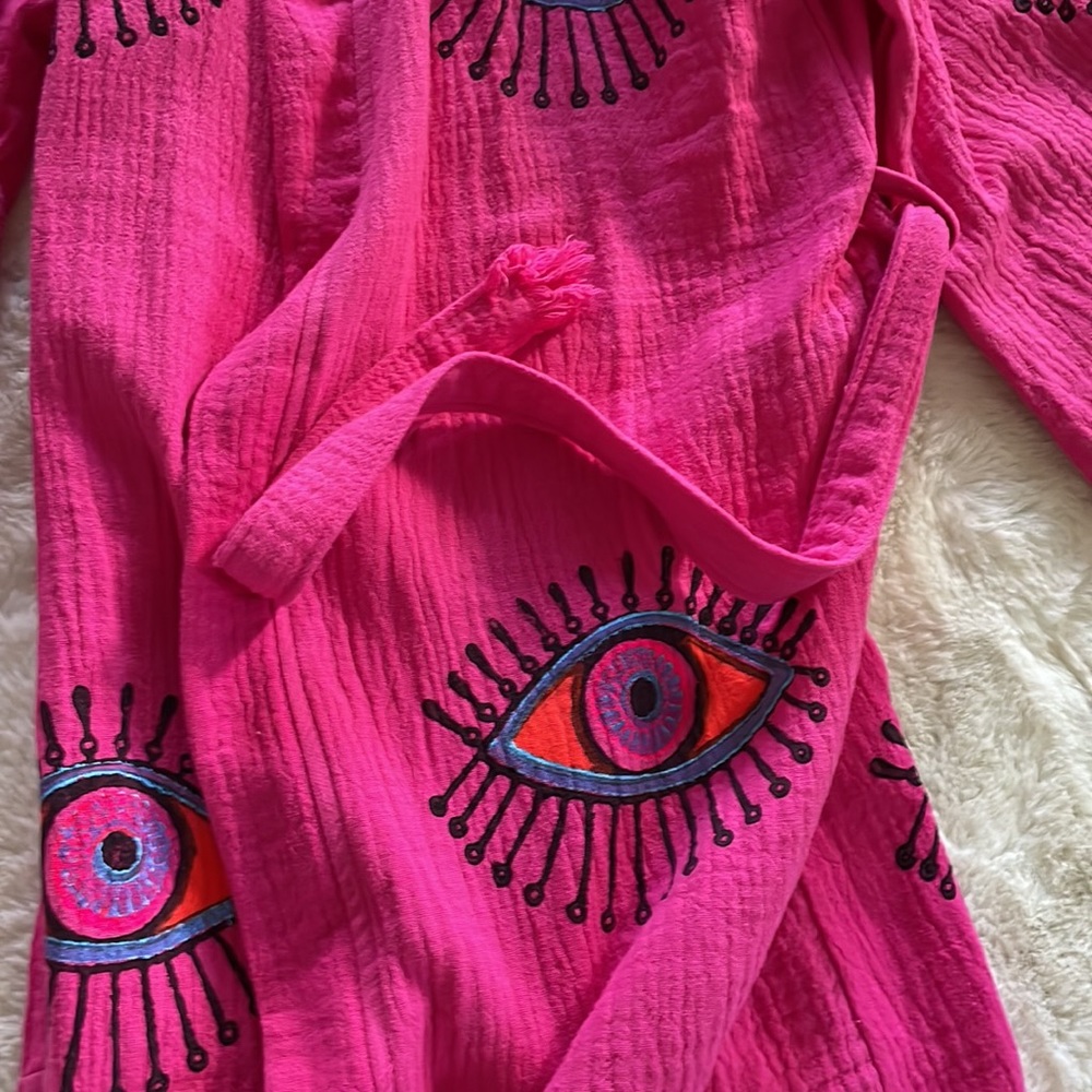 Turkish Cotton Robe OS New WO Tags - Picture 6 of 8
